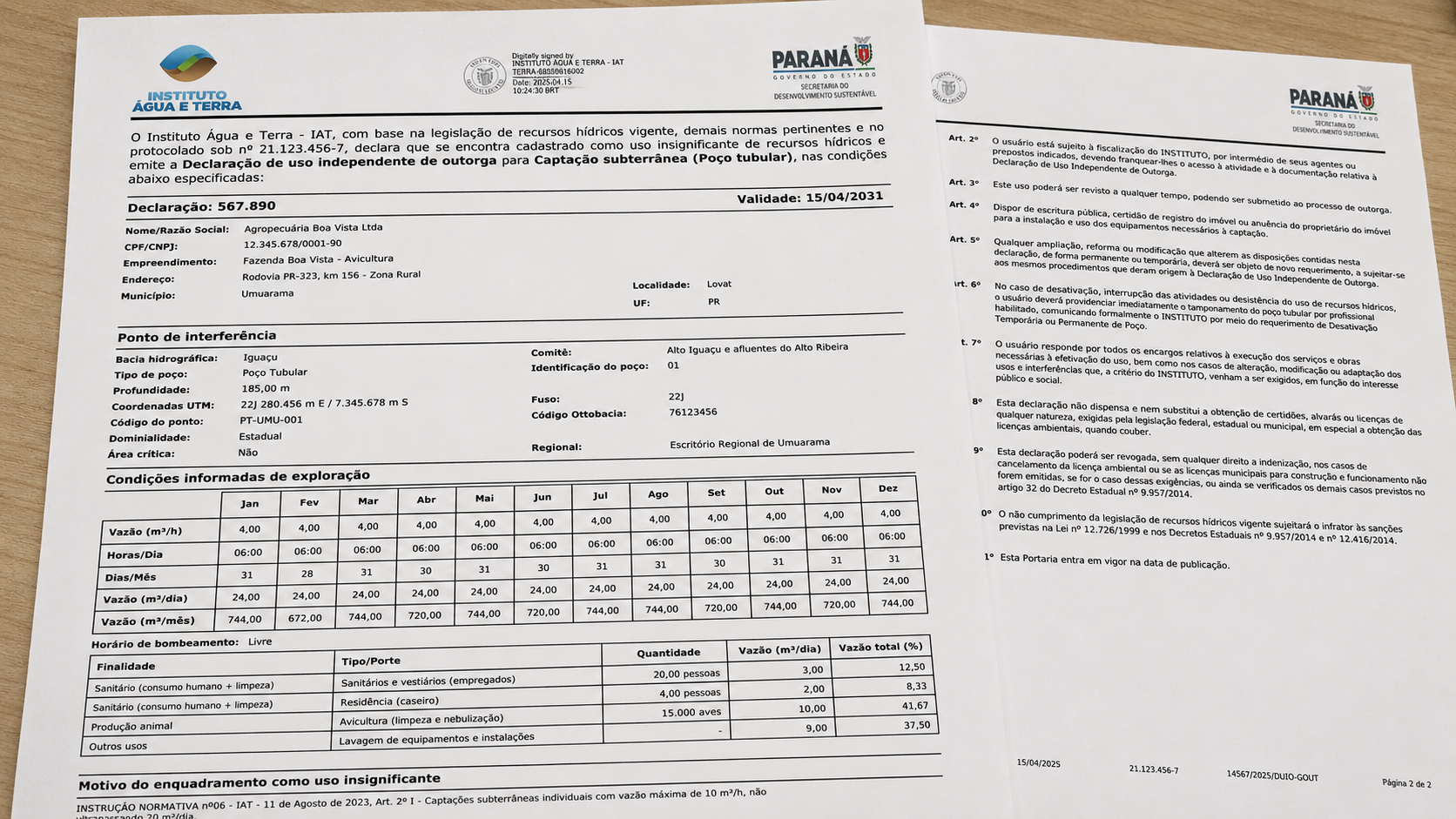 Regularização e documentação